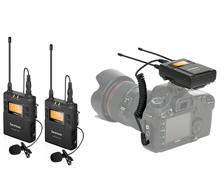 Saramonic UwMic9 Kit2 TX9+TX9+RX9 Camera-Mount Wireless Omni Lavalier Microphone System