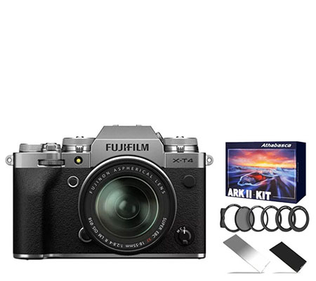 Fujifilm X-T4 Kit 18-55mm f/2.8-4 R LM OIS Landscape Package Silver