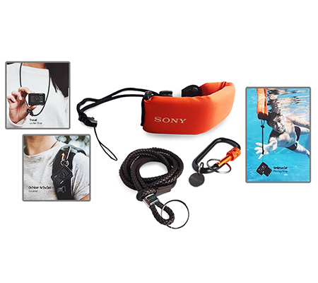 Sony Travel Kit (Floating Strap + Leather Strap + Carabiner) for Action Camera