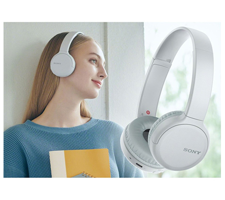 Sony WH-CH510 Wireless On-Ear Headphones White