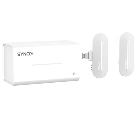 Synco P1L Single-Wireless Microphone for Lighting Pearl White