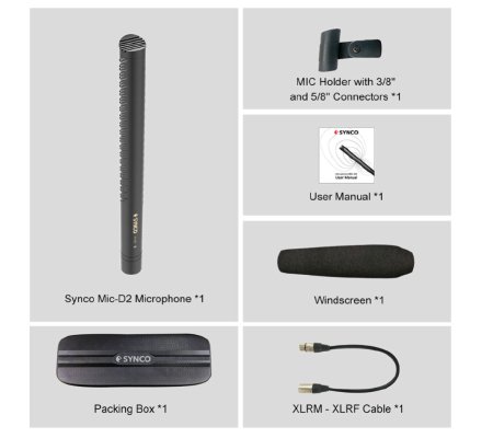 Synco Mic D2 Hyper Cardioid Condenser Shotgun Microphone