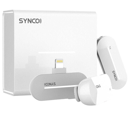 Synco P2L Dual-Wireless Microphone for Lighting Pearl White