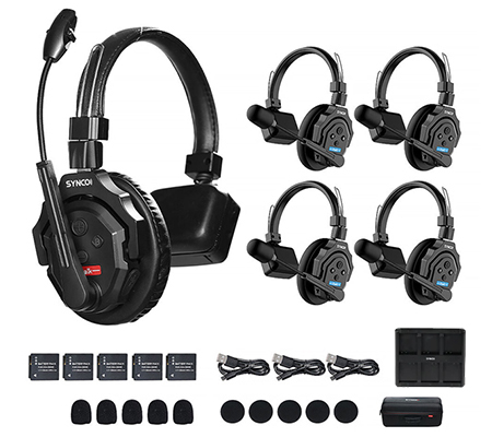 Synco XTalk X5 Full-Duplex Wireless Intercom Headset System
