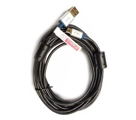TetherPlus Goldplate USB 2.0 Mini-B 5-Pin with Double Ferrite Cable 3 Meter