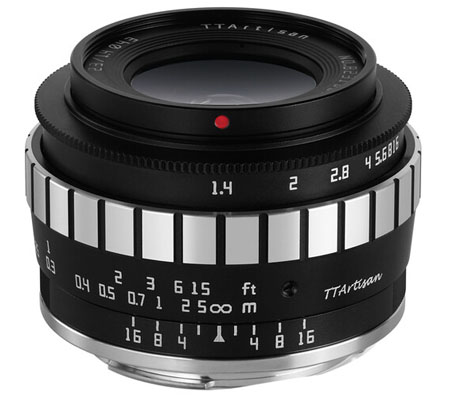 TTArtisan 23mm f/1.4 Lens for Canon EF-M Black-Silver
