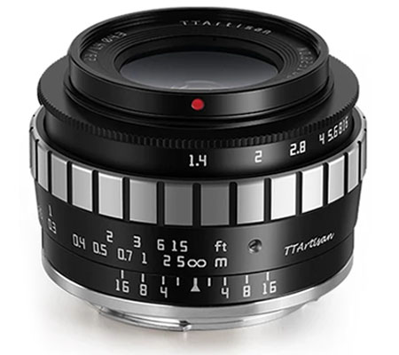 TTArtisan 23mm f/1.4 for Sigma Leica L Mount APSC Black Silver