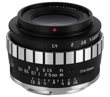 TTArtisan 23mm f/1.4 for Sony E Mount APSC Black Silver