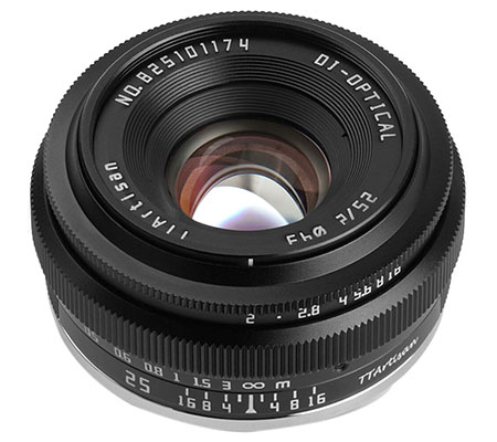 TTArtisan 25mm f/2 for Canon EF-M Mount APSC