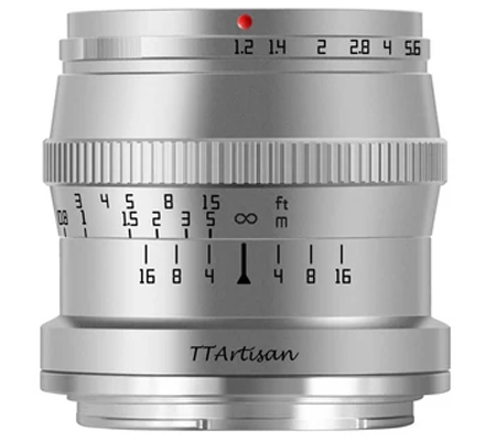 TTArtisan 50mm f/1.2 for Nikon Z Mount APSC Silver