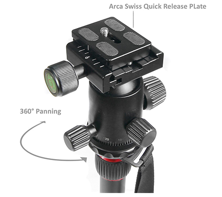Takara Rover 66 Tripod Monopod + Takara OHA-25 (Overhead Arm Bracket)