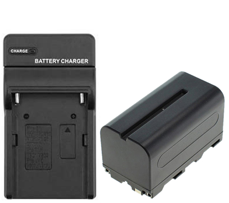 Digital Battery Replacement Sony NP-F750 + Charger for Sony HXR-MC2500 / Godox LED 500C