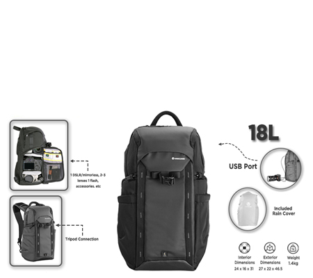 Vanguard Veo Adaptor S46 Backpack Black