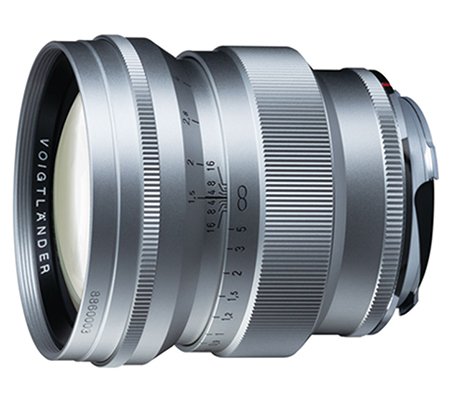 Voigtlander 75mm f1.5 VM Nokton for Leica M Mount Silver