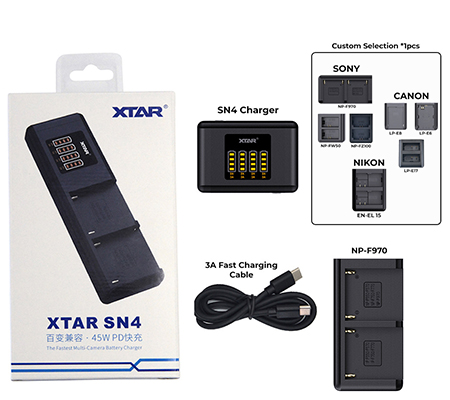 XTAR SN4 Boom Multi Charging Dock Camera Kit A