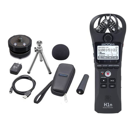 Zoom H1N Digital Handy Recorder + Accessories APH1 + HS-1