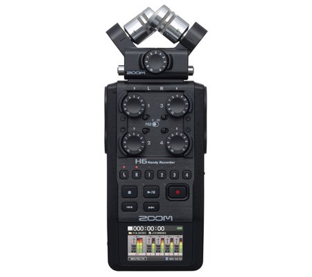 Zoom  H6 Black 6-Track Portable Handy Recorder