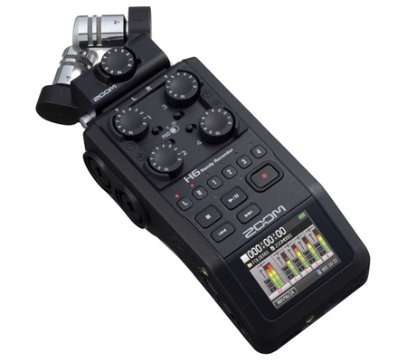 Zoom  H6 Black 6-Track Portable Handy Recorder