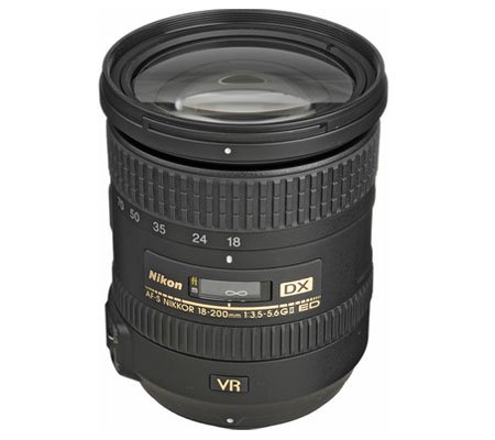 Nikon AF-S 18-200mm f/3.5-5.6G DX VR II ED.