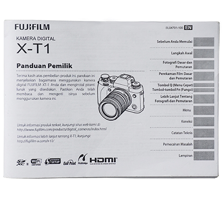 Manual Book Fujifilm XT1