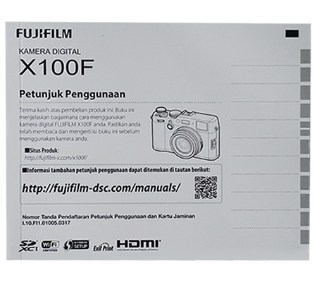 Fujifilm X100F Manual Book
