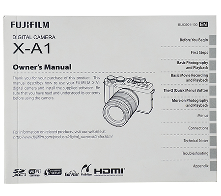 Fujifilm XA1 Manual Book