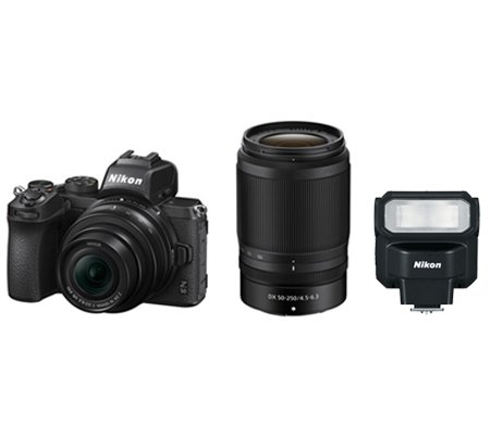 Nikon Z50 kit 16-50mm + 50-250mm Bundle with Nikon SB-300 Speedlight