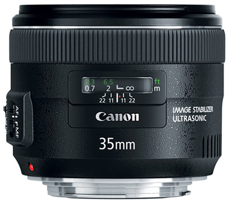 Canon EF 35mm f/2 IS USM.