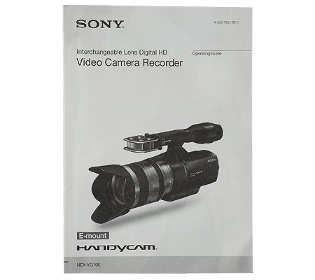 Sony Handycam Emount Manual Book