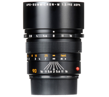 Leica 90mm f/2 APO Summicron-M ASPH Black (11884)
