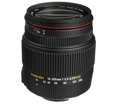 Sigma for Nikon 18-200mm f/3.5-6.3 II DC OS HSM