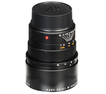 Leica 90mm f/2 APO Summicron-M ASPH Black (11884)