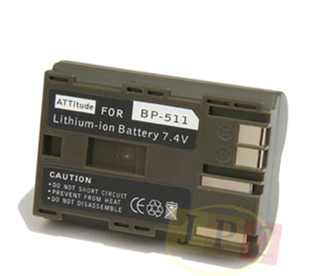 ATT Battery Canon BP-511 for Canon EOS 20D/30D/ 40D/50D/5D