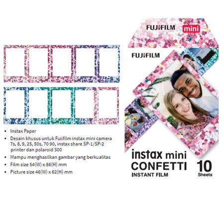 Fujifilm Instax Mini Paper Confetti