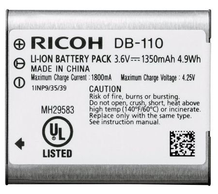 Ricoh DB-110 Rechargeable Lithium-Ion Battery for Ricoh GR III