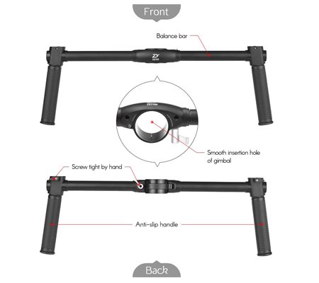 Zhiyun-Tech Dual Handle CRANE-EH002 for Crane 2 / Crane 2s Stabilizer