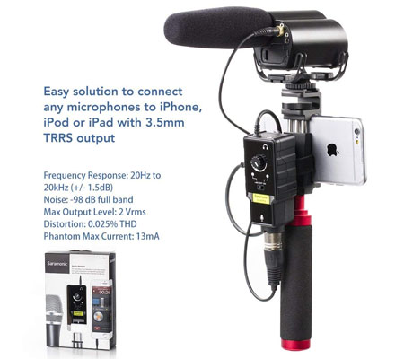 Saramonic SmartRig II Profession Audio Adaptor XLR Microphone