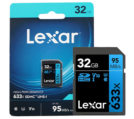 Lexar 32GB Professional UHS-I SDHC Memory Card (U1)