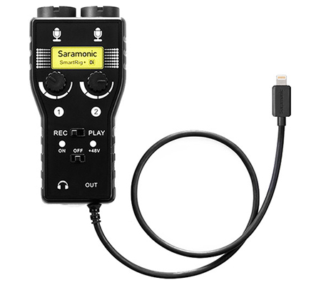Saramonic SmartRig+ Di Mic and Guitar Interface with Lightning Connector for iOS Devices