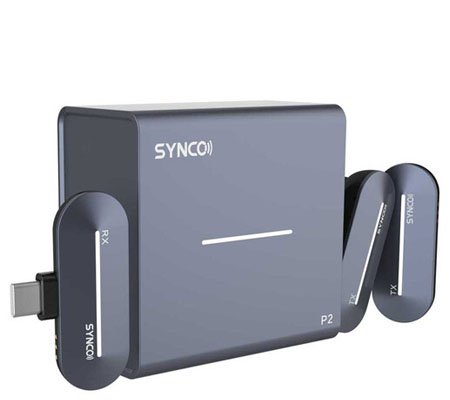 Synco P2T Dual-Wireless Microphone for USB Type C Stone Blue