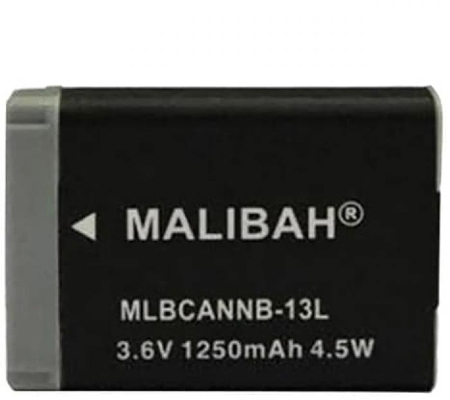 Malibah Canon NB-13L Battery for Canon G7X/G7XII/G5X/G9X/G9XII/SX720/SX620