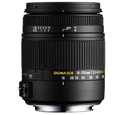 Sigma 18-250mm f/3.5-6.3 DC Macro OS HSM for Nikon F Mount APSC.