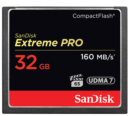 SanDisk CF Extreme Pro 32GB UDMA 7 (160MB/s Read and Write 150MB/s)