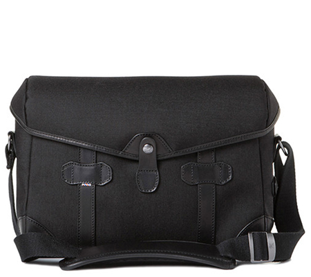 Barber Shop BBS-PB-3 Small Messenger Pageboy Camera Bag Black Cordura & Leather)