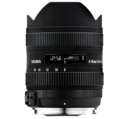 Sigma 8-16mm f/4.5-5.6 DC HSM for Canon EF Mount APSC.