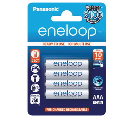 Panasonic Eneloop AAA 750mAh 4pcs