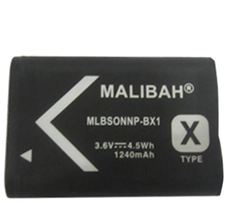 Malibah Sony NP-BX1 Battery for Sony RX 100 Series/ RX 1 Series/ CX 240/ CX 405/ PJ 410
