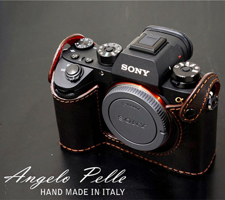 Angelo Pelle Half Case for Sony A9/ A7 III/ A7R III Dark Brown
