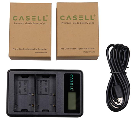 Casell Battery BLF19E + Dual Charger for Panasonic GH3/GH4/GH5/GH5S/G9