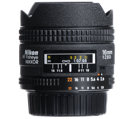 Nikon AF 16mm f/2.8D Fisheye.